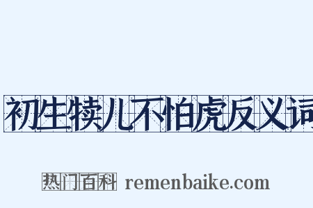 初生犊儿不怕虎反义词是什么意思的图片